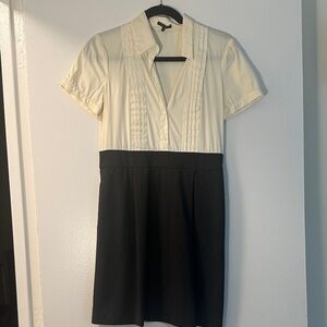 Theory Elegant Cream and Black Women's Dress